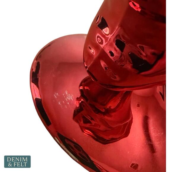 NEW Bath & Body Works Red Star Balloon Foil Single Wick Candle Holder Pedestal - Picture 8 of 8